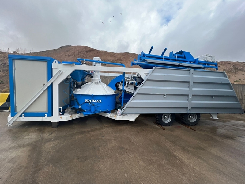 35m³/h Mobile Concrete Batching Plant